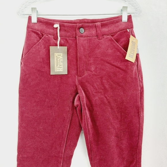 Duluth Trading Co Red Mid Rise Skinny Sweatpants 313 - Picture 3 of 8